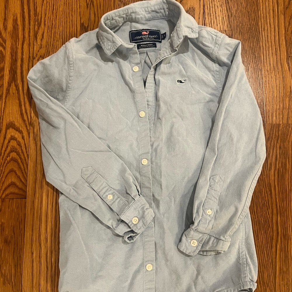 Vineyard Vines Light Blue Kids Button Down Shirt
